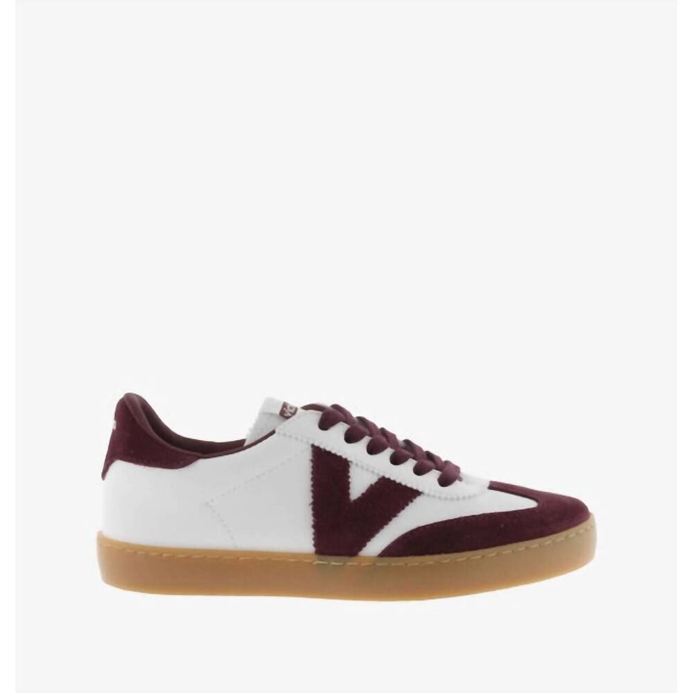 NEW VICTORIA unisex berlín ciclista trainer shoes in burdeos